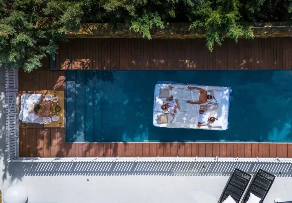 Tangerine Wellness — Perched on the coast of Pomos, Tangerine Wellness offers a tranquil escape with stunning sea views. The open-plan living areas are designed to maximize the connection with the natural surroundings, allowing guests to immerse themselves in the serene Cypriot landscape. Direct access to a secluded beach provides an intimate connection with the Mediterranean.