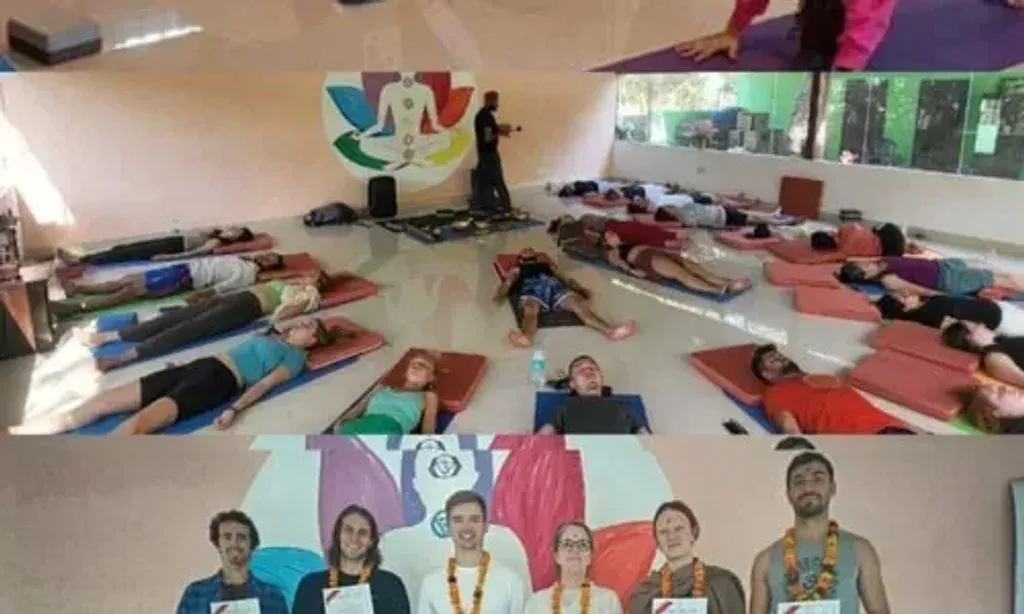 Tarang Yoga Ashram — The ashram is situated by the holy Ganga River, surrounded by green mountains and dense forests, creating a naturally peaceful and beautiful environment. It's far enough from city noise to ensure tranquility, yet close to natural attractions like Patna Waterfall and the sacred river itself, offering private access to these serene spots.