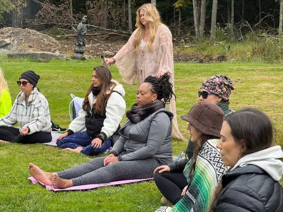 The Reconnection Retreat — The retreat is located in Ellenville, New York, offering a serene environment for introspection and connection. While specific details about the surrounding landscape are not provided, the focus on Earth's elements suggests a natural setting conducive to spiritual practice.