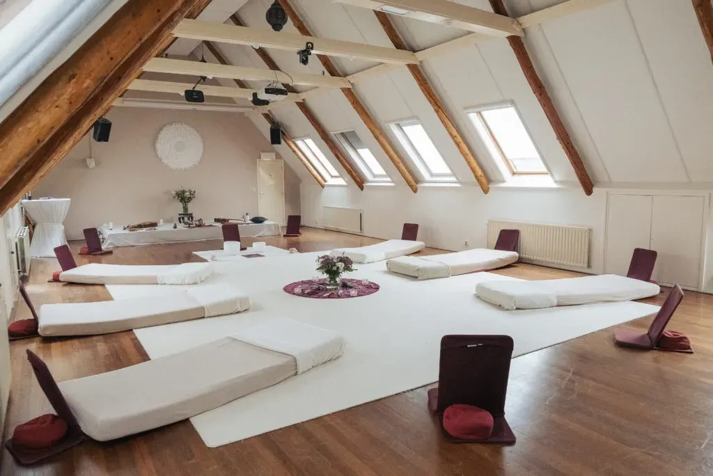 The Synthesis Institute — New Eden, the retreat's venue, is a sanctuary set in the peaceful Dutch countryside. It provides a serene and intentional environment designed to support deep inner work and reconnection with oneself, fostering a sense of calm and clarity.