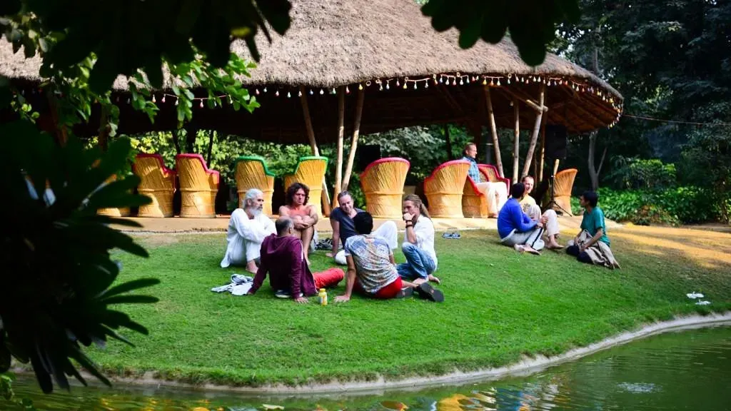 Utsav Mandir Foundation — Situated within Zorba The Buddha, the center provides a tranquil escape from the bustling energy of New Delhi. The environment is designed to foster introspection and spiritual growth, offering a serene backdrop for meditation and self-exploration. While specific details about the immediate landscape are not provided, the location suggests a peaceful enclave within the city.