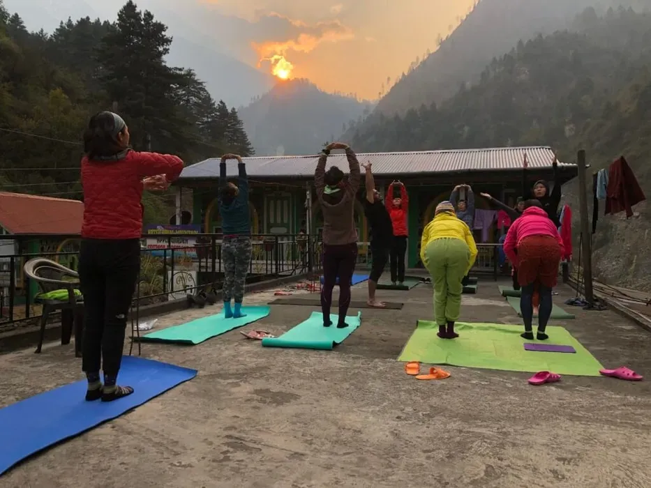 Yatri yoga retreat — Located in Lakeside, Pokhara, the retreat offers an ideal setting to disconnect from the daily grind and immerse oneself in the tranquility of nature. The venue is designed to help visitors slow down and get back in touch with the natural world, providing a peaceful backdrop for both physical activity and quiet contemplation.