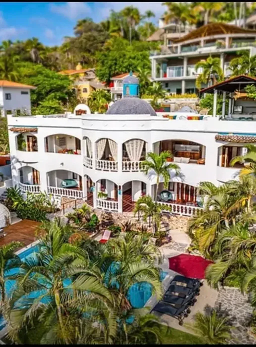 Yoga & Argentine Tango Retreat Vacation — The Alma Vida Healing Arts Center is beautifully situated just steps from the beach in San Pancho, Mexico. This newly renovated casa provides a tranquil escape with natural surroundings and fresh ocean breezes. You can take a refreshing dip in the pool, stroll along the beach at sunset, or explore the quaint town of San Pancho.