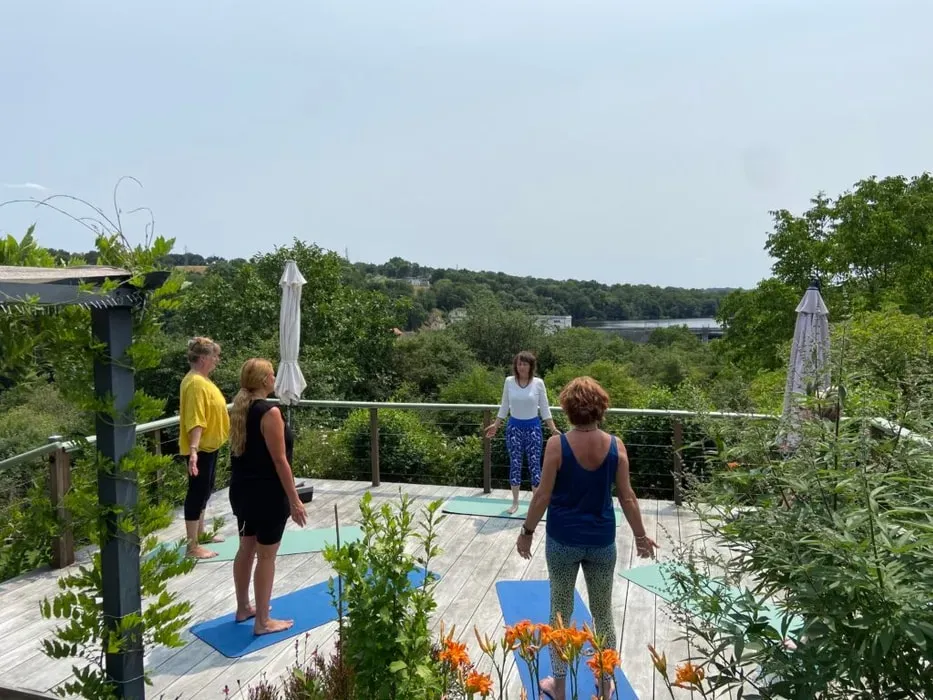 Yoga, Mediation, Arts and Crafting Retreat in France — set just 200 meters from the River Vienne, the property boasts a serene terrace with expansive river views, fostering a profound sense of tranquility. Despite its peaceful ambiance, the center is conveniently located within walking distance of local restaurants, a municipal swimming pool, and a supermarket, offering the best of both worlds.