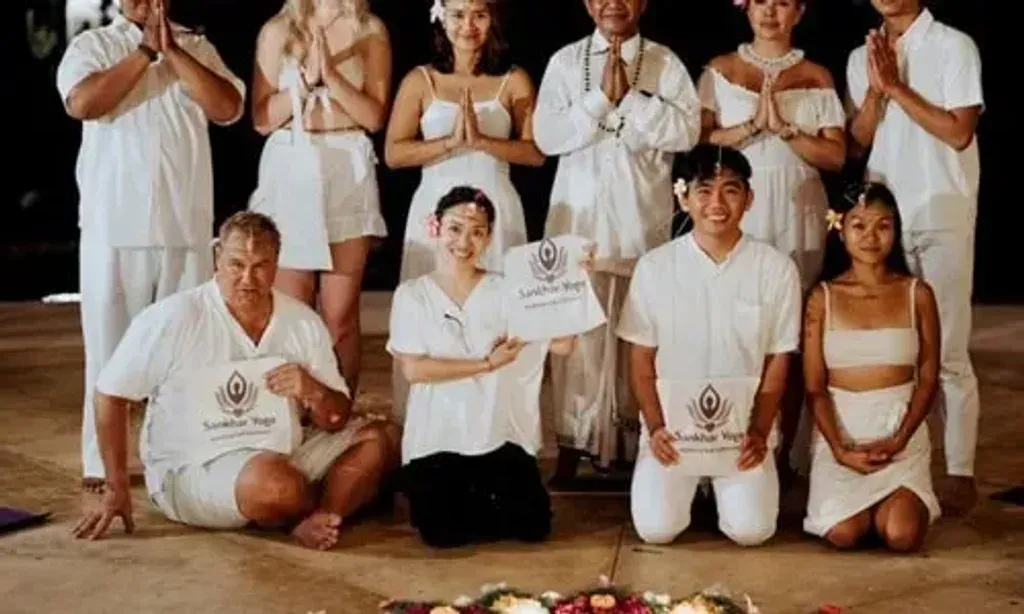 Yoga Teacher Training 200 Hours — Located in Denpasar, the center provides a serene environment for focused practice and personal growth. While specific details about the immediate surroundings are not provided, the presence of amenities like a pool and spa suggests a comfortable and self-contained retreat experience.