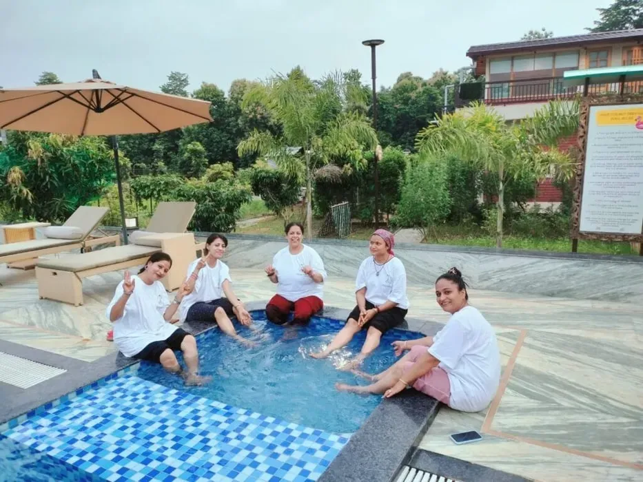 Yogantam — The retreat is hosted at the Corbett Resort Machaan, situated near Ramnagar, right on the edge of Jim Corbett National Park. This location provides a serene natural environment, well suited to practices focused on inner peace and connection with nature.