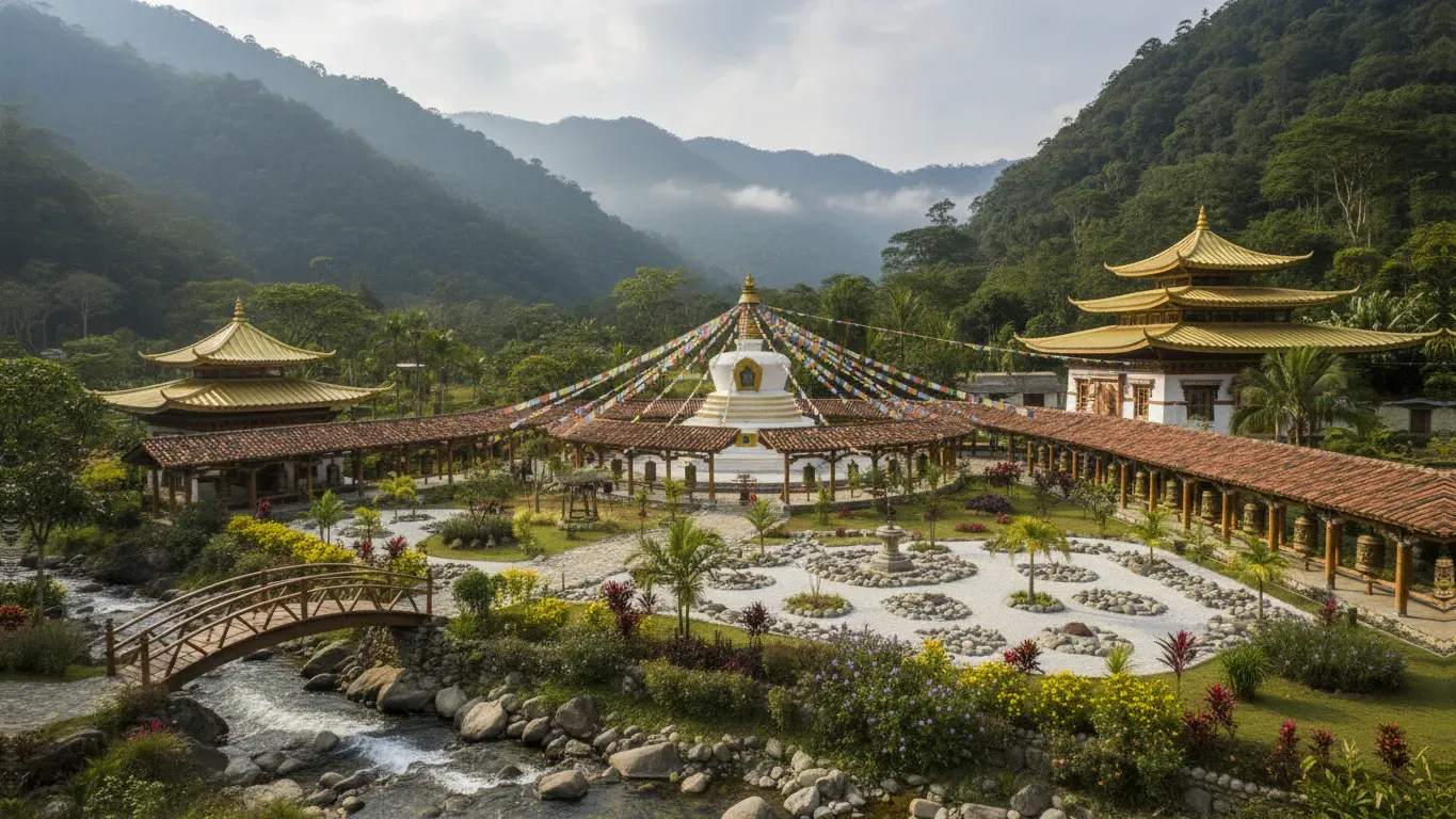Sakya Kun Khyab Sho Ling — This center is located somewhere in Brazil, offering a space for practice within a vibrant South American context.