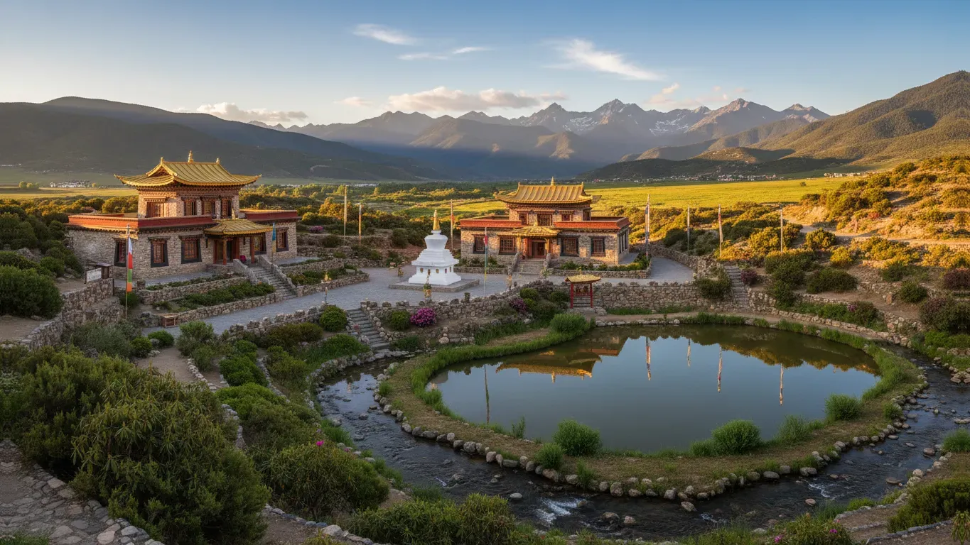 Vajra Dakini Nunnery — The nunnery is located in Bristol, a town in Vermont, suggesting a setting that balances community access with the potential for quiet reflection. While specific landscape details are not available, Vermont's natural beauty often provides a serene backdrop.