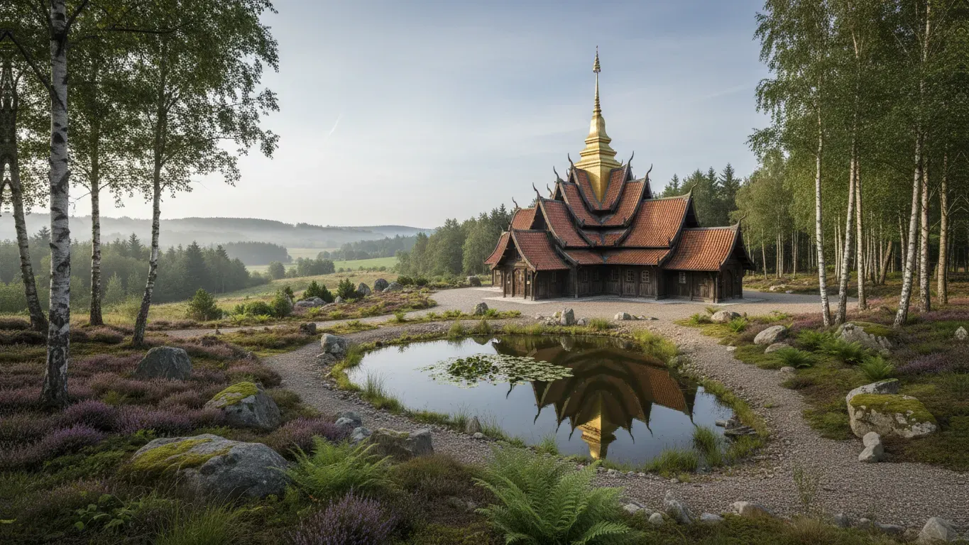 Wat Pa Sunnataram Buddhist Meditation Center — Located in Dragør, a town in Denmark, the center offers a setting for meditation practice.